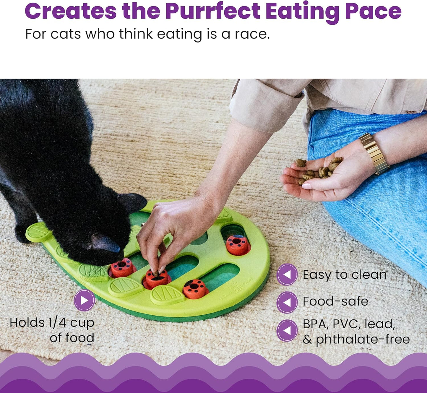 Transform Your Cat's Playtime with the Nina Ottosson Buggin' Out Interactive Treat Puzzle Toy!