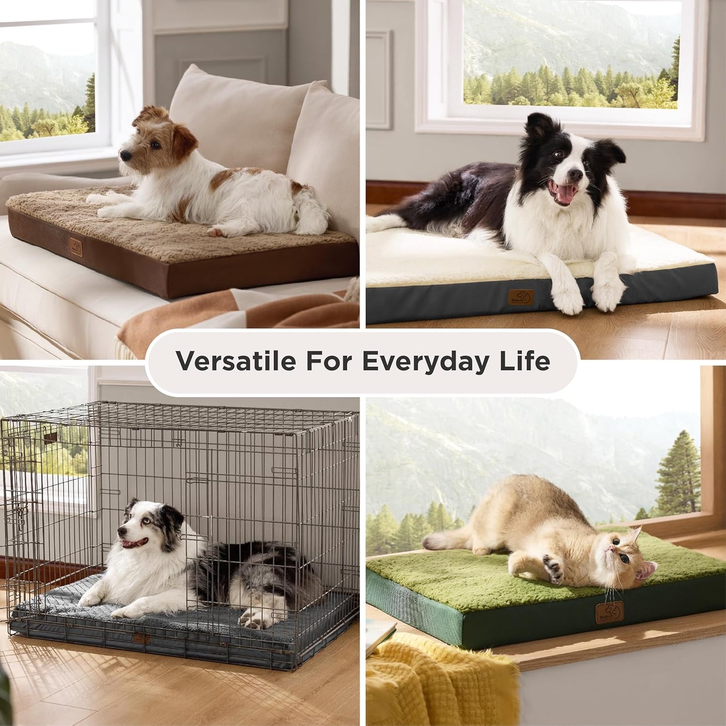 Pamper Your Pup with the Cozy & Washable Large Orthopedic Dog Bed - The Ultimate Crate Companion for Comfort!