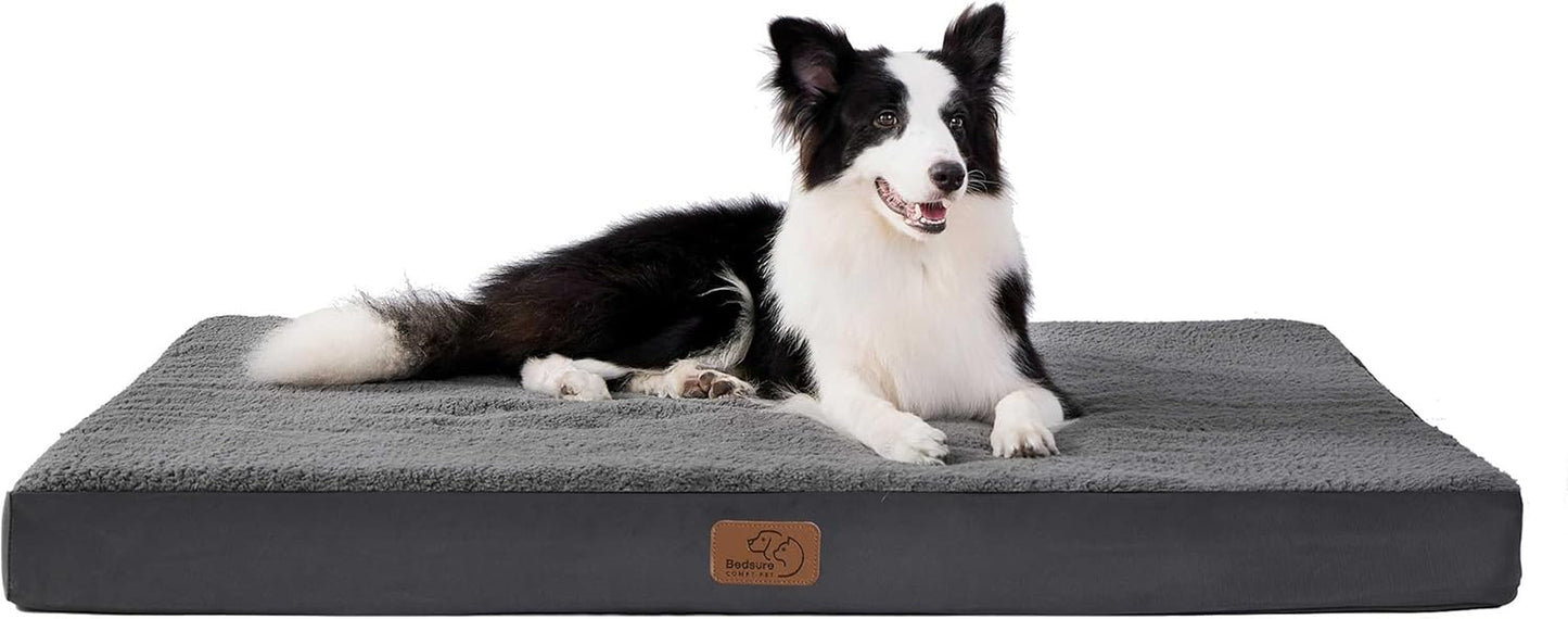 Pamper Your Pup with the Cozy & Washable Large Orthopedic Dog Bed - The Ultimate Crate Companion for Comfort!