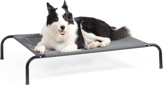 Elevate Your Pup's Comfort with the Stylish and Versatile Raised Dog Bed! Perfect for Outdoor Adventures and Cozy Naps! 🌈🐕
