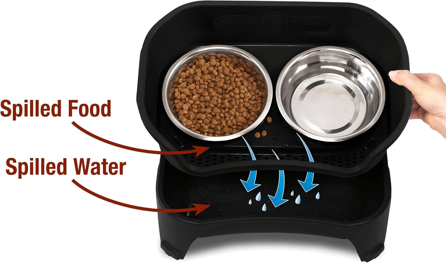 Elevate Your Pup's Mealtime Experience! 🐾 Stylish & Mess-Proof Dog Bowls in Midnight Black – Ideal for Medium to Large Breeds! 🍽️🐶 #DogLovers #PetProducts