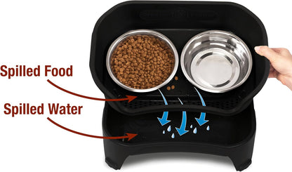Elevate Your Pup's Mealtime Experience! 🐾 Stylish & Mess-Proof Dog Bowls in Midnight Black – Ideal for Medium to Large Breeds! 🍽️🐶 #DogLovers #PetProducts