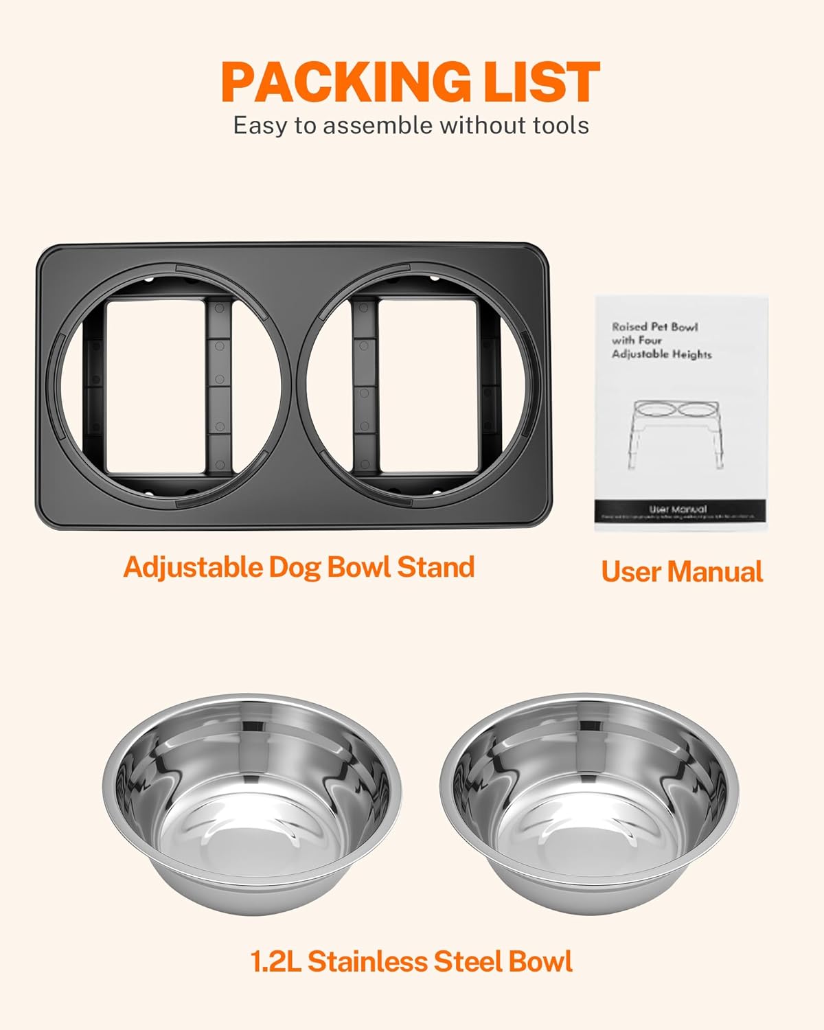 Elevate Your Pup's Dining Experience with the Stylish & Adjustable Raised Dog Bowl - Perfect for All Sizes!