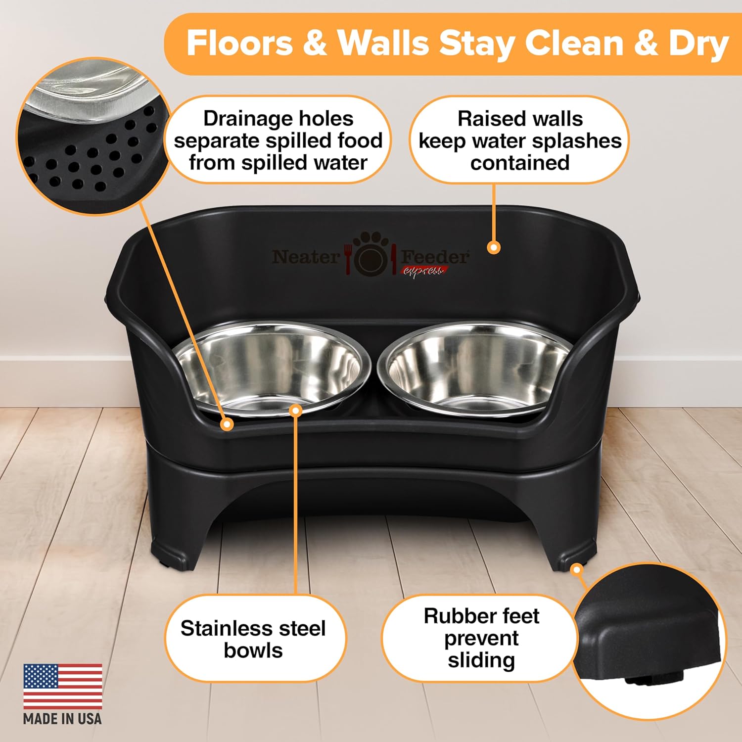 Elevate Your Pup's Mealtime Experience! 🐾 Stylish & Mess-Proof Dog Bowls in Midnight Black – Ideal for Medium to Large Breeds! 🍽️🐶 #DogLovers #PetProducts