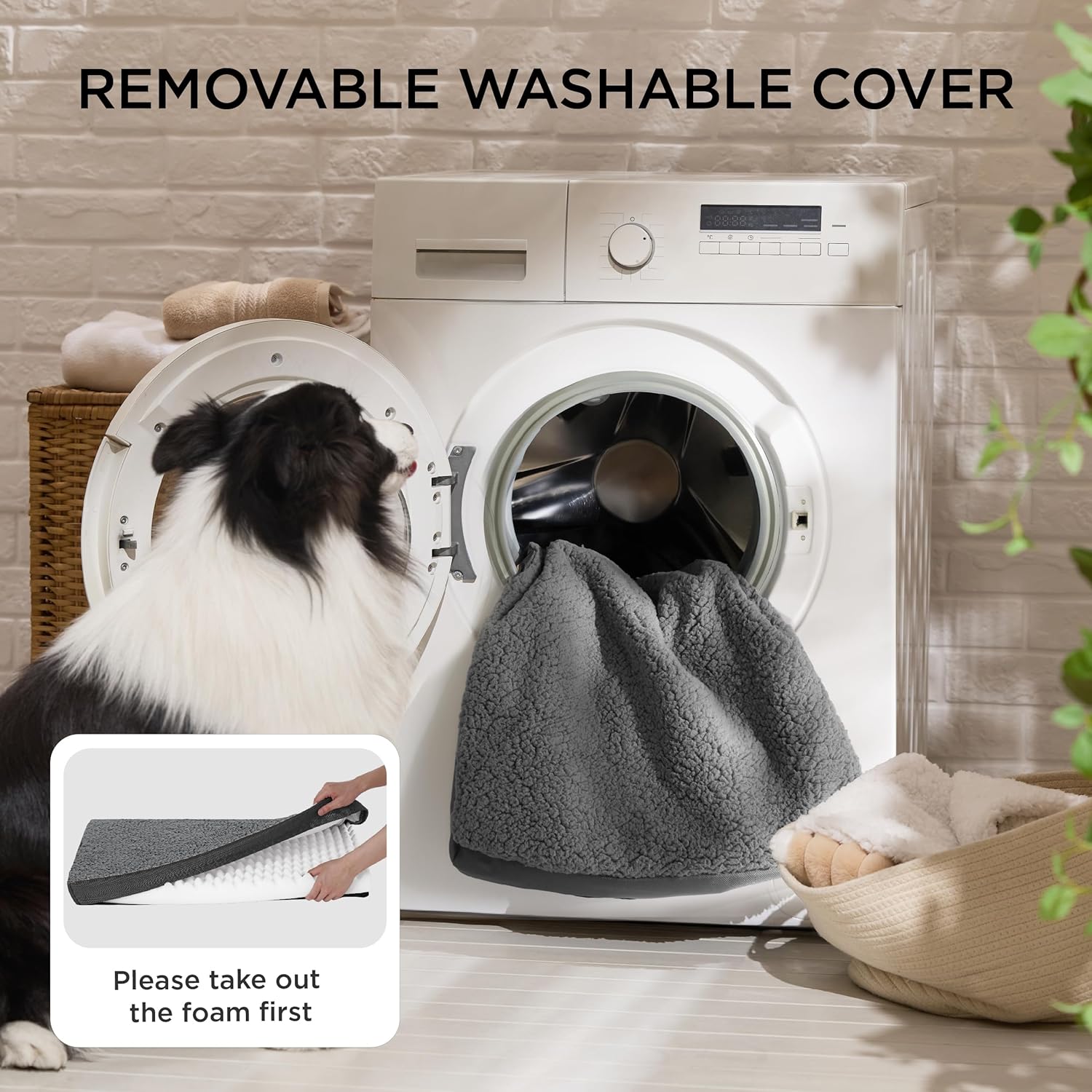 Pamper Your Pup with the Cozy & Washable Large Orthopedic Dog Bed - The Ultimate Crate Companion for Comfort!
