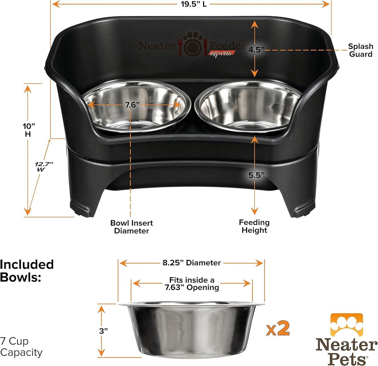 Elevate Your Pup's Mealtime Experience! 🐾 Stylish & Mess-Proof Dog Bowls in Midnight Black – Ideal for Medium to Large Breeds! 🍽️🐶 #DogLovers #PetProducts
