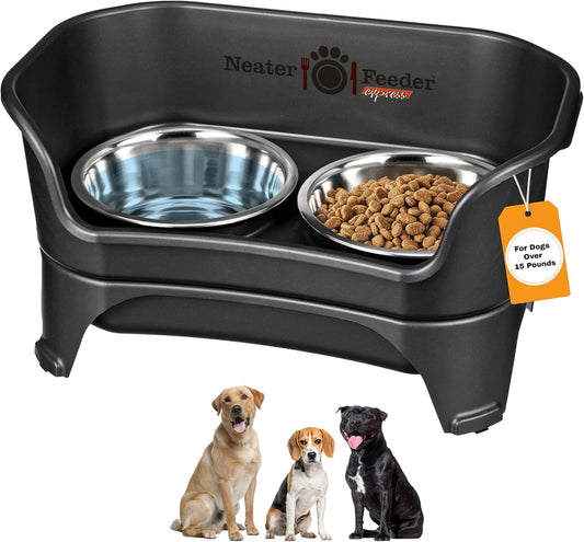 Elevate Your Pup's Mealtime Experience! 🐾 Stylish & Mess-Proof Dog Bowls in Midnight Black – Ideal for Medium to Large Breeds! 🍽️🐶 #DogLovers #PetProducts