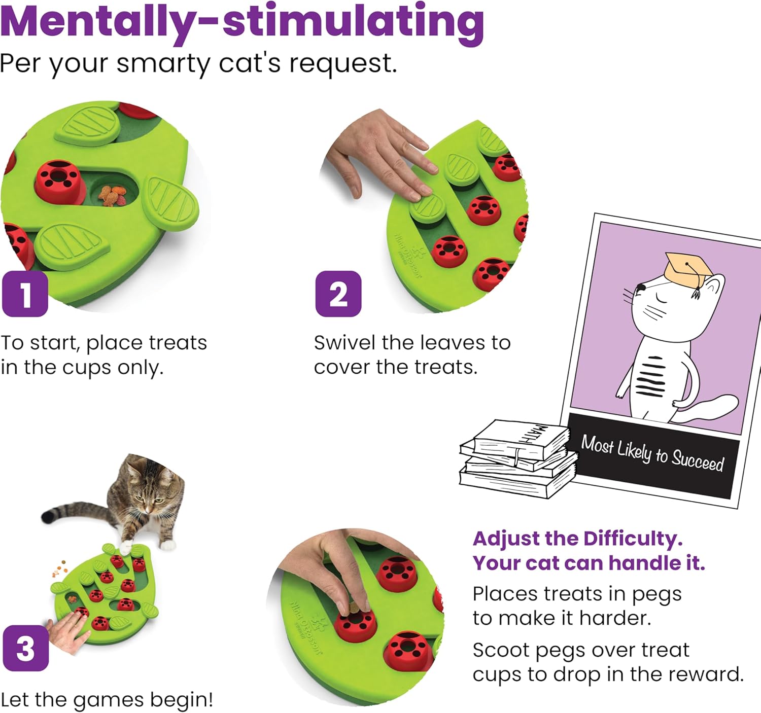 Transform Your Cat's Playtime with the Nina Ottosson Buggin' Out Interactive Treat Puzzle Toy!