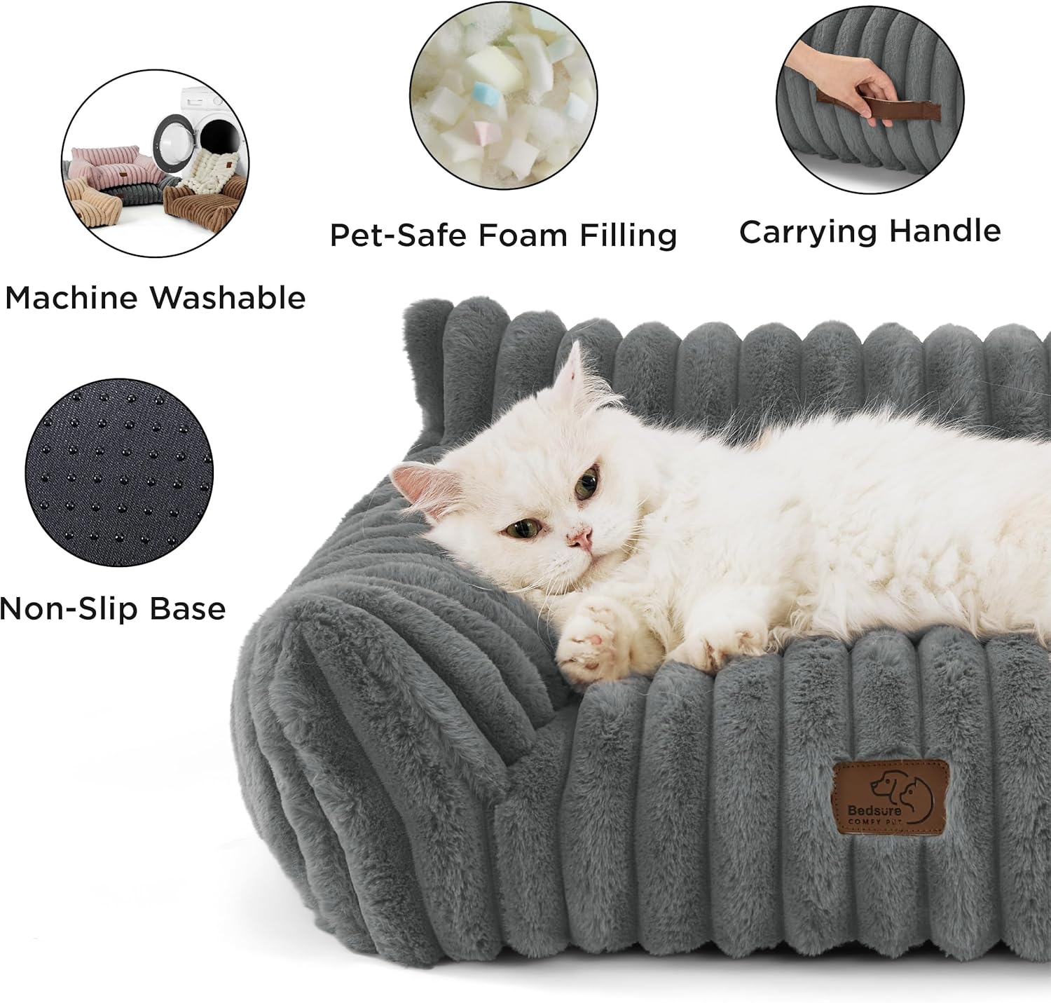 Cozy Up: The Ultimate Washable Cat Sofa Bed for Stylish Snuggles and Naps! 🐾🛋️ #PetComfort #CouchForPets