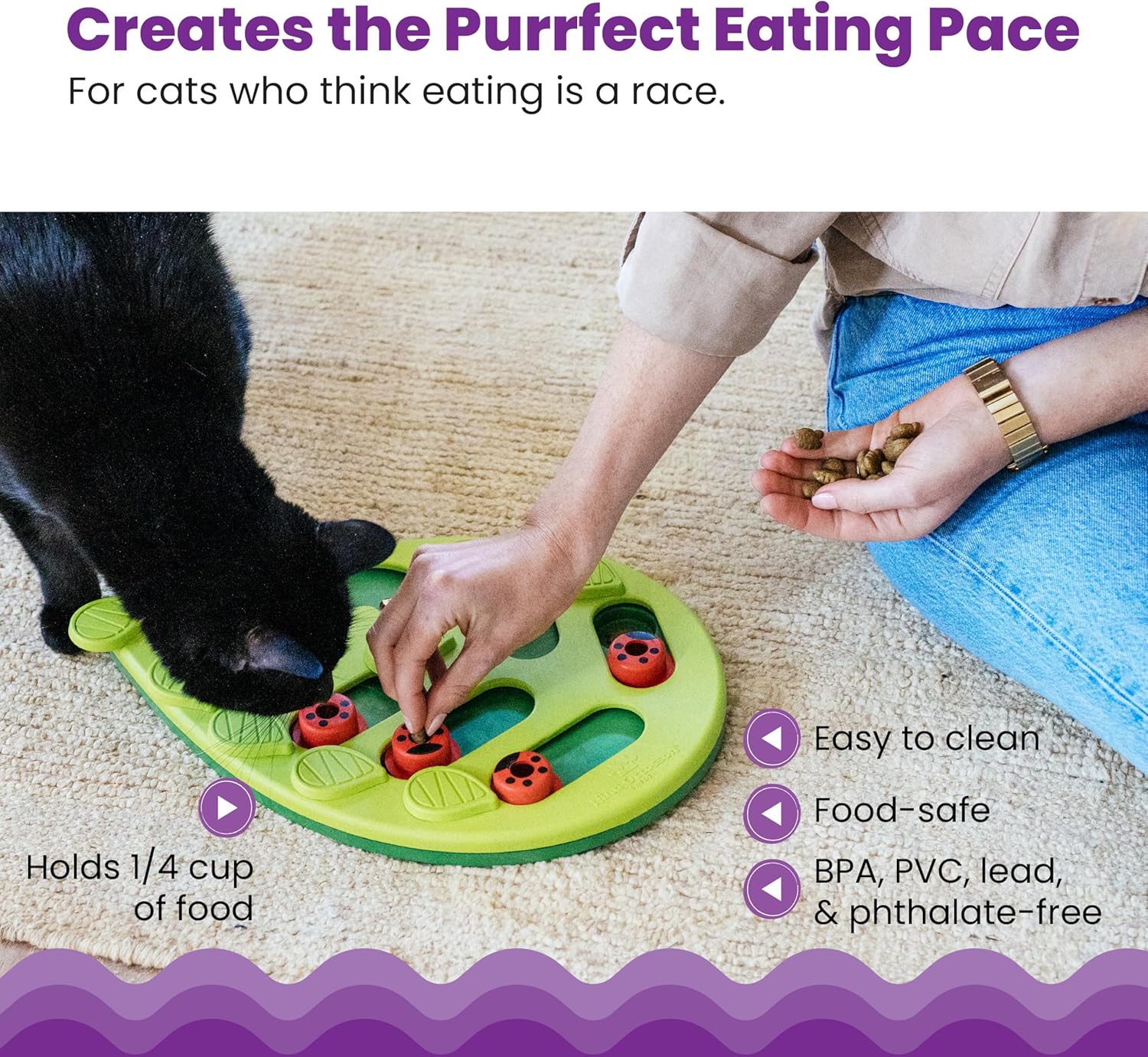 Transform Your Cat's Playtime with the Nina Ottosson Buggin' Out Interactive Treat Puzzle Toy!