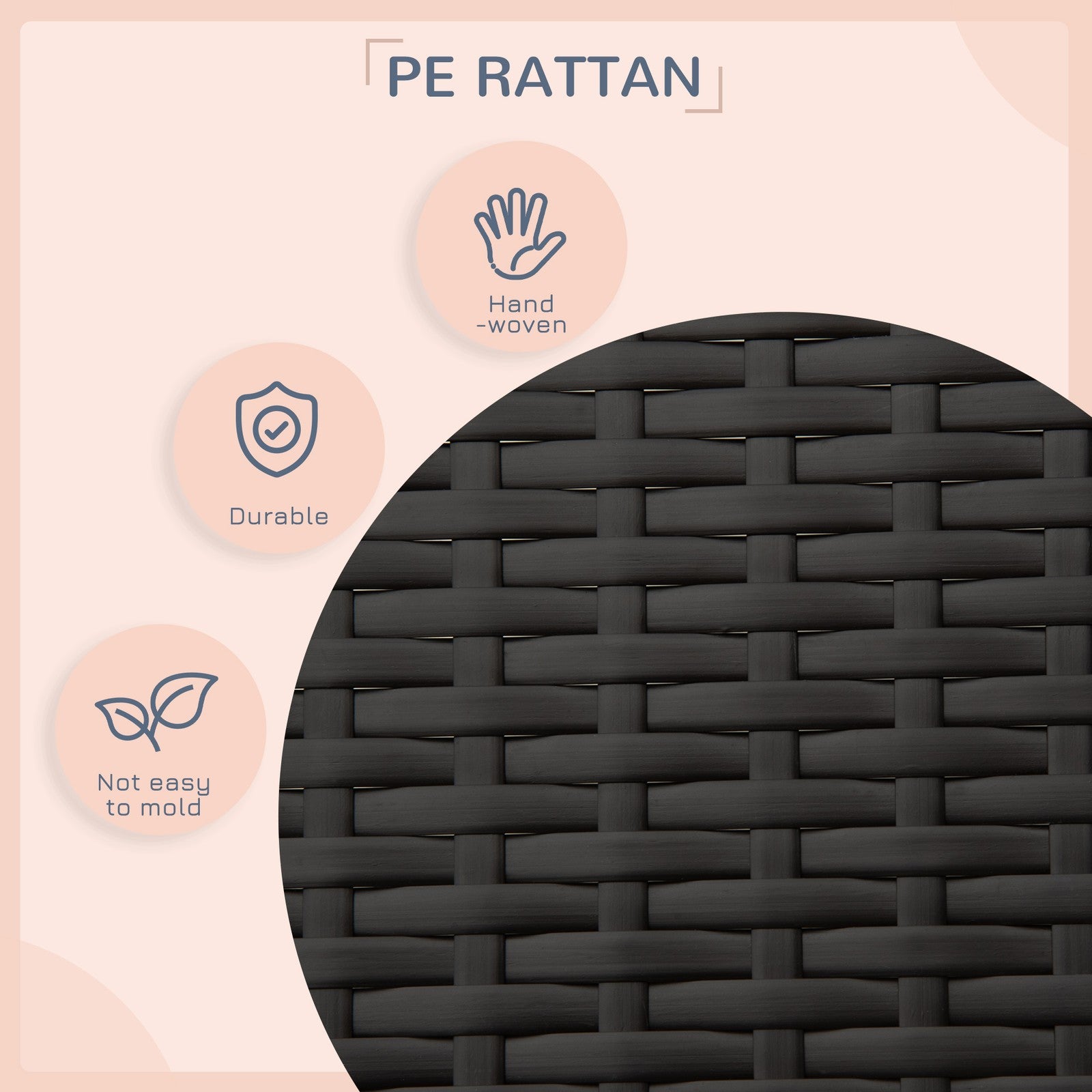 Elevate Your Pet's Comfort with the Stylish Pawhut Grey Wicker Dog House – Perfect for Indoor & Outdoor Relaxation!