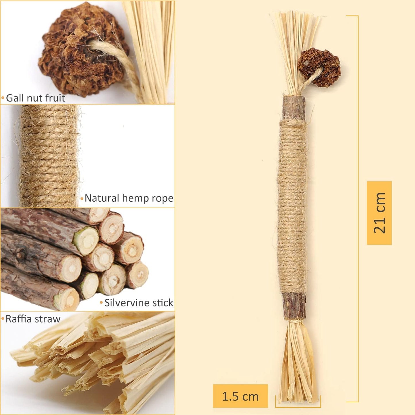 Get 6 Packs of  Natural Matatabi Silvervine Chew Sticks! Perfect for indoor kittens to ease teething and stress while keeping their teeth clean! 🐾💖 #CatToys #KittenCare #HappyKitties